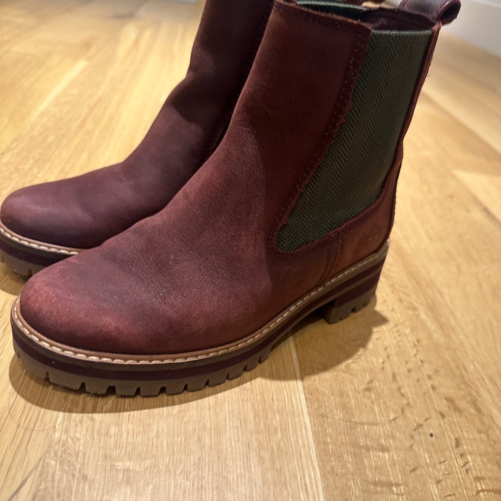 Timberland Women's Burgundy Waterproof Boots